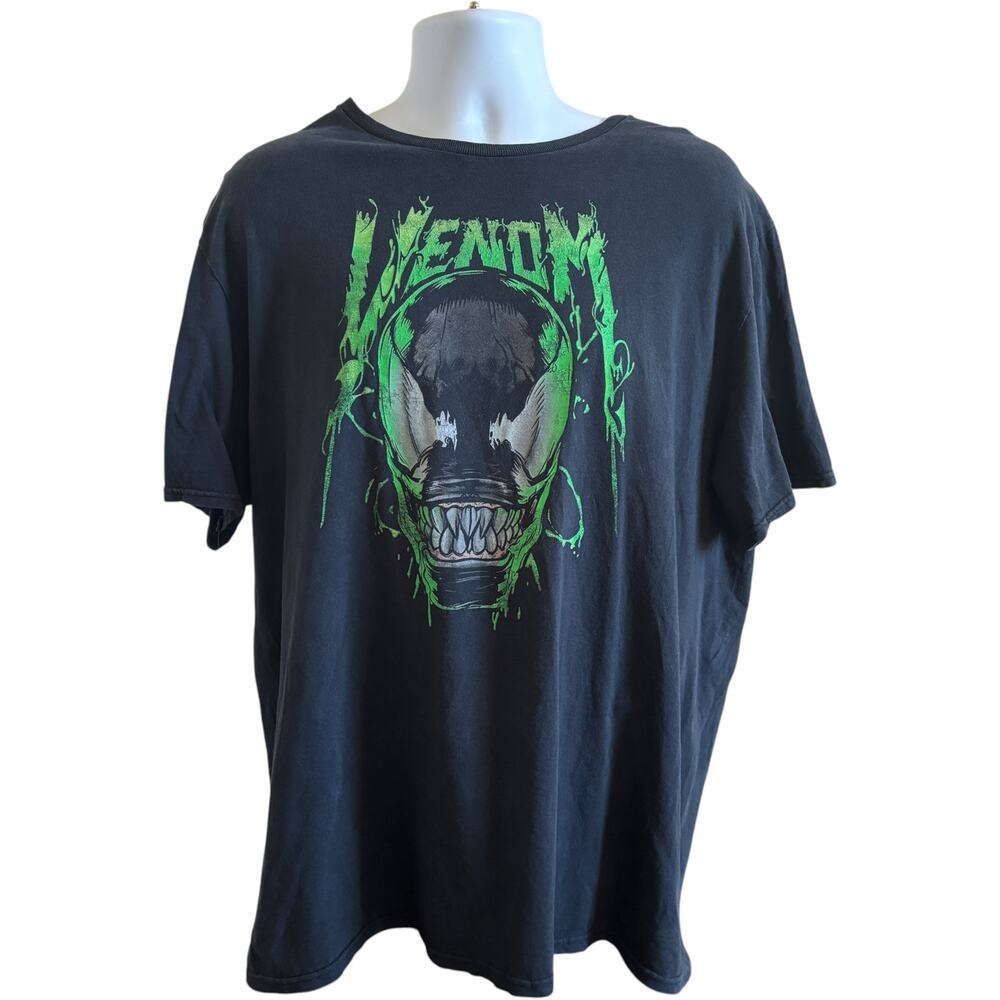 Unbranded XL Washed Venom T-Shirt Black Regular
